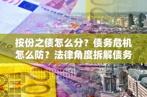 济南按份之债怎么分？债务危机怎么防？法律角度拆解债务分配与风险自保指南