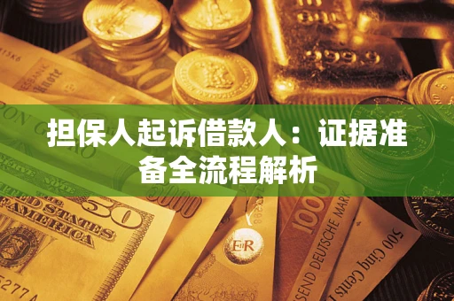 济南担保人起诉借款人：证据准备全流程解析