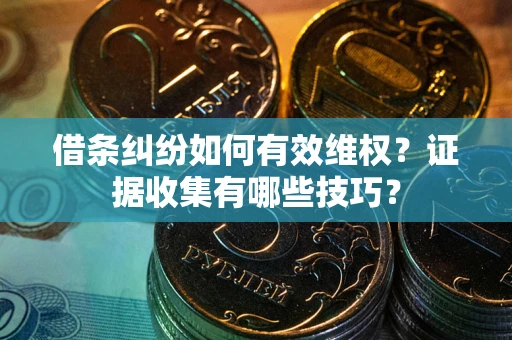 济南借条纠纷如何有效维权？证据收集有哪些技巧？